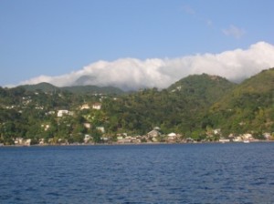 Southern Dominica from the sea