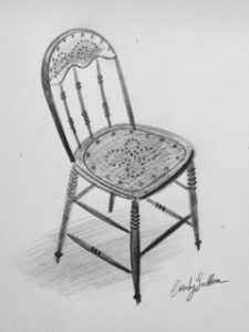 Emily Sutton's studio chair 